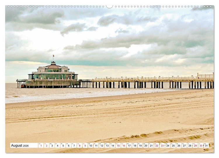 Produktbild: Blankenberge - belgischer K&uuml;stenort (Wandkalender 2026 DIN A2 quer), CALVENDO Monatskalender