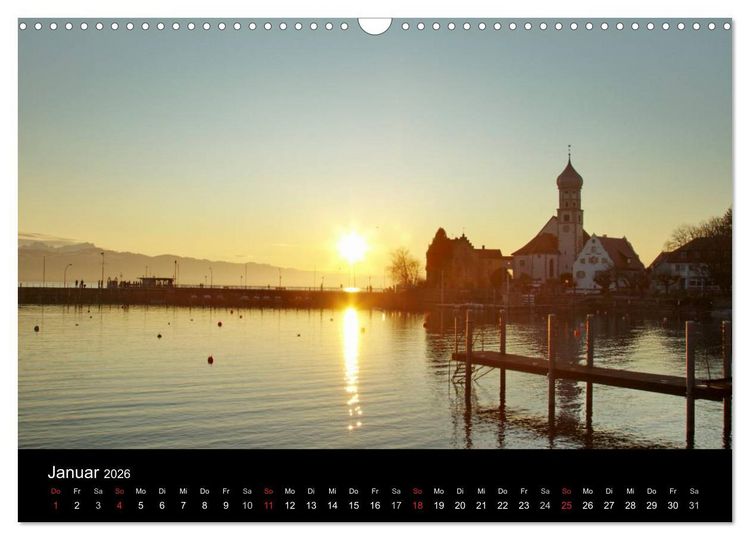 Produktbild: Ein Jahr am BODENSEE (Wandkalender 2026 DIN A3 quer), CALVENDO Monatskalender