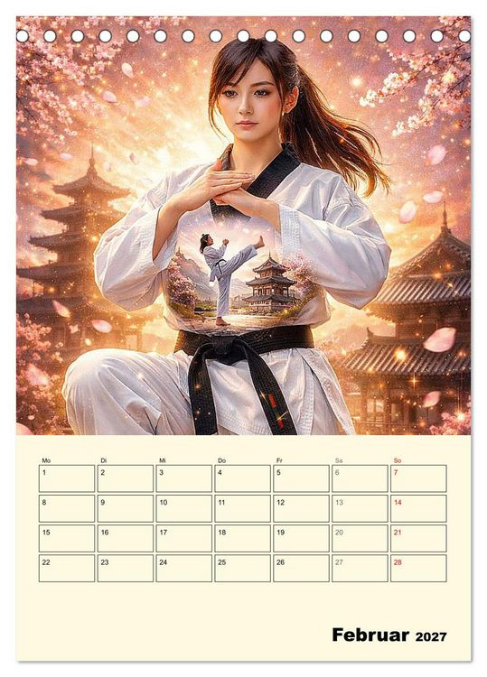 Produktbild: Seele des Kriegers (Tischkalender 2027 DIN A5 hoch), CALVENDO Monatskalender
