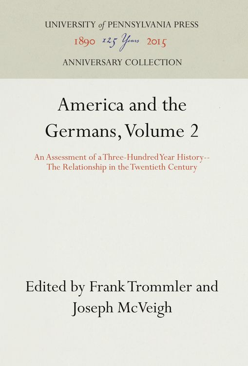 Produktbild: America and the Germans, Volume 2