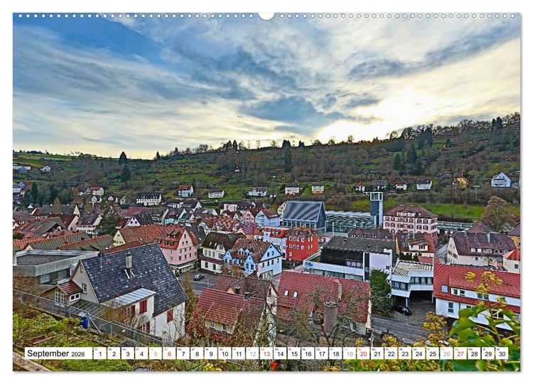 Produktbild: Altensteig (hochwertiger Premium Wandkalender 2026 DIN A2 quer), Kunstdruck in Hochglanz