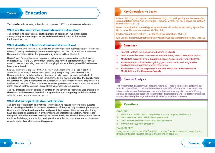Produktbild: Collins Snap Revision Text Guides - The History Boys: Aqa GCSE English Literature