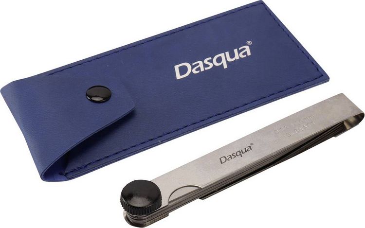 Produktbild: Dasqua 1820-0300 F&uuml;hlerlehre 0.05 - 1.00mm Anzahl Bl&auml;tter: 20 DIN 2275