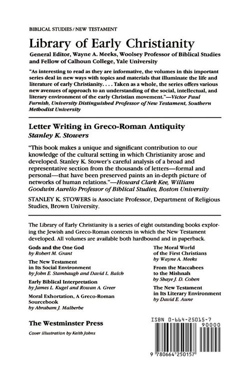 Produktbild: Letter Writing in Greco-Roman Antiquity (LEC)