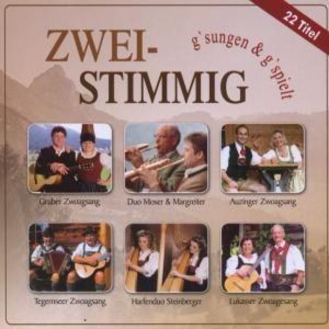 Produktbild: Zweistimmig g'sungen & g'spielt
