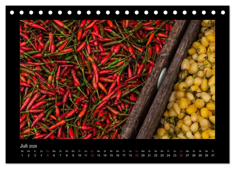 Produktbild: Rot (Tischkalender 2026 DIN A5 quer), CALVENDO Monatskalender