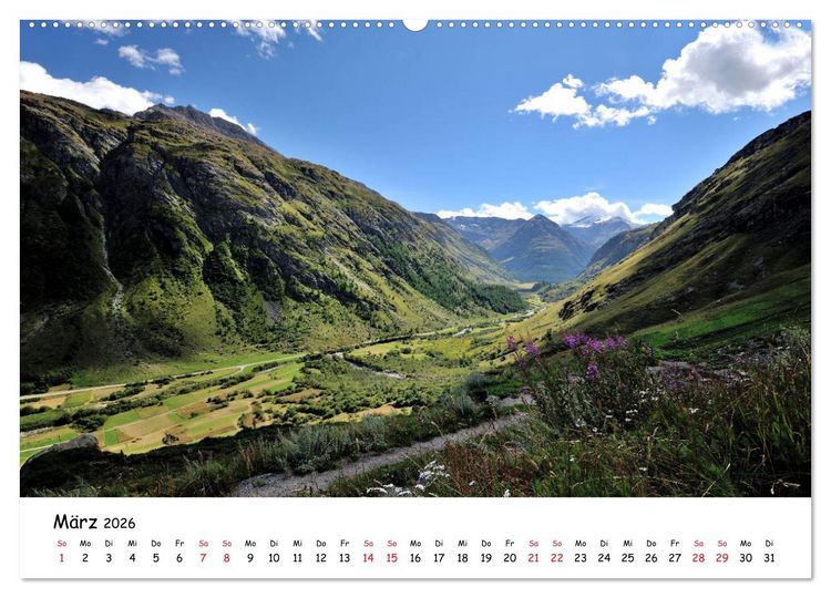 Produktbild: Franz&ouml;sische Alpen - Route des Grandes Alpes (Wandkalender 2026 DIN A2 quer), CALVENDO Monatskalender