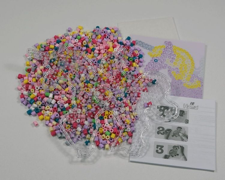 Produktbild: Hama 4070 - DIY B&uuml;gelperlen Midi 5+, Motiv Pegasus/Einhorn, 2000 St&uuml;ck