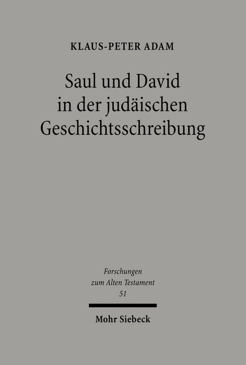Produktbild: Saul und David in der jud&auml;ischen Geschichtsschreibung