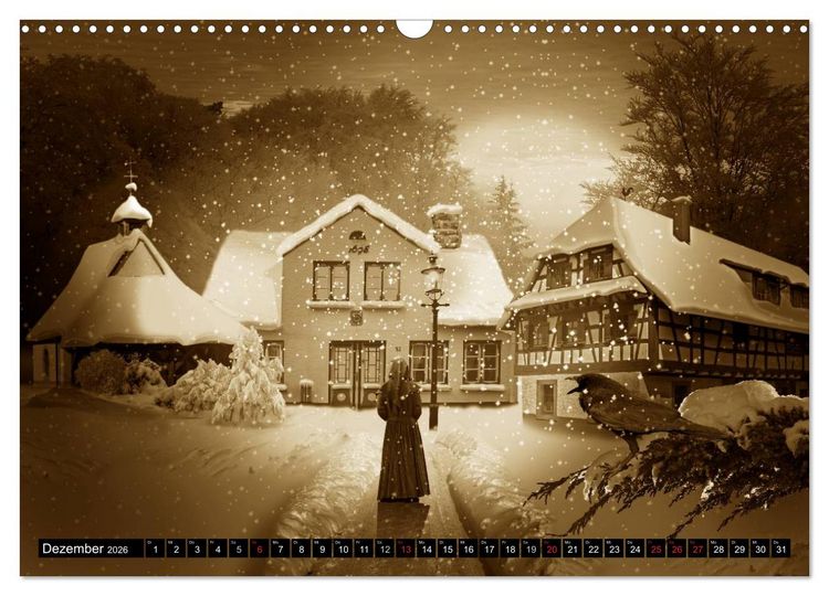 Produktbild: Nostalgie in Sepia (Wandkalender 2026 DIN A3 quer), CALVENDO Monatskalender