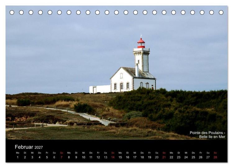 Produktbild: Bretagne - Zwischen Meer und Geschichte (Tischkalender 2027 DIN A5 quer), CALVENDO Monatskalender