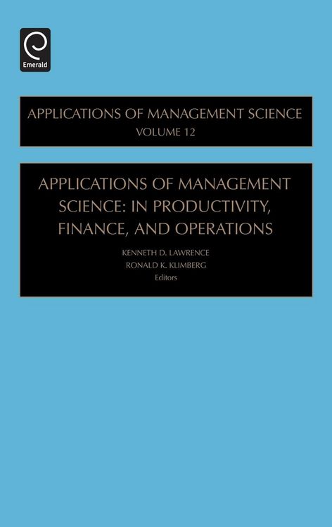 Produktbild: In Productivity, Finance, and Operations