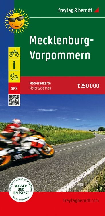 Bild vom Artikel Mecklenburg-Vorpommern, Motorradkarte 1:250.000, freytag & berndt vom Autor Freytag & berndt