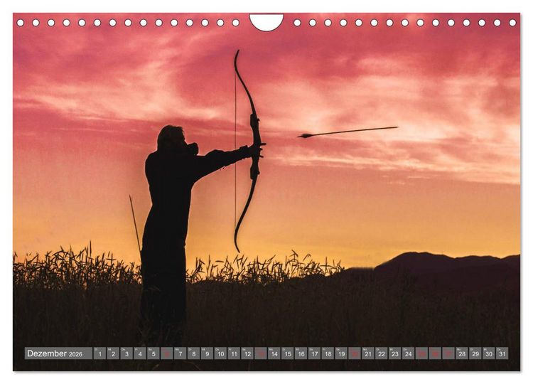 Produktbild: Bogenschie&szlig;en. Sport - Spa&szlig; - Spannung (Wandkalender 2026 DIN A4 quer), CALVENDO Monatskalender