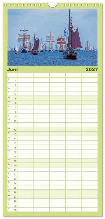 Produktbild: Familienplaner 2027 - Hansest&auml;dte in Norddeutschland mit 5 Spalten (Wandkalender, 21 x 45 cm) CALVENDO