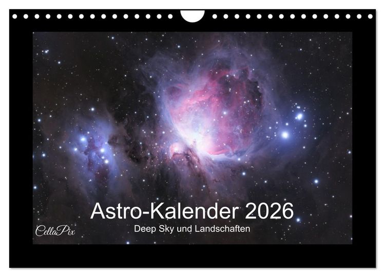 Produktbild: Astro-Kalender - Deep Sky und Landschaften (Wandkalender 2026 DIN A4 quer), CALVENDO Monatskalender