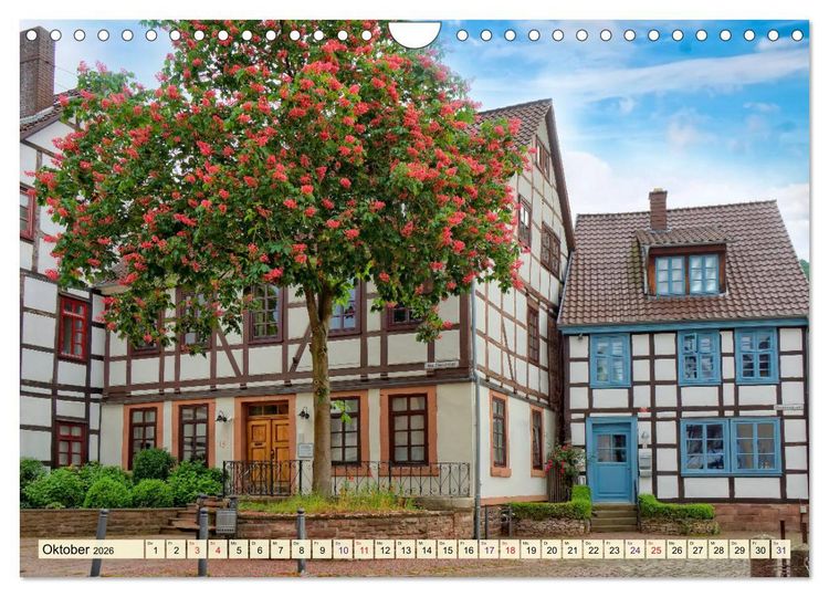 Produktbild: Bodenwerder - entz&uuml;ckende M&uuml;nchhausen-Stadt an der Oberweser (Wandkalender 2026 DIN A4 quer), CALVENDO Monatskalender