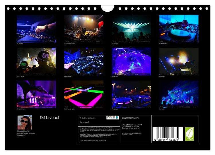 Produktbild: DJ Liveact (Wandkalender 2026 DIN A4 quer), CALVENDO Monatskalender