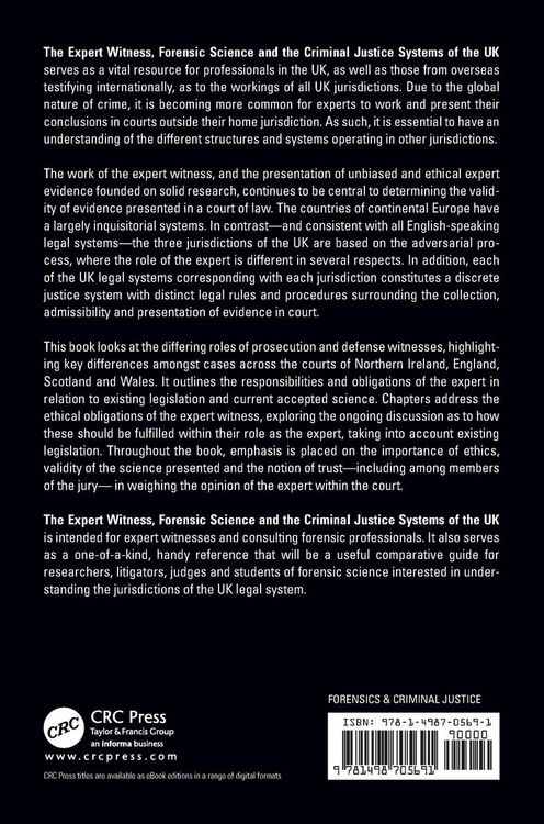 Produktbild: The Expert Witness, Forensic Science, and the Criminal Justice Systems of the UK