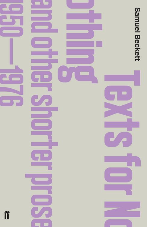 Produktbild: Texts for Nothing and Other Shorter Prose, 1950-1976