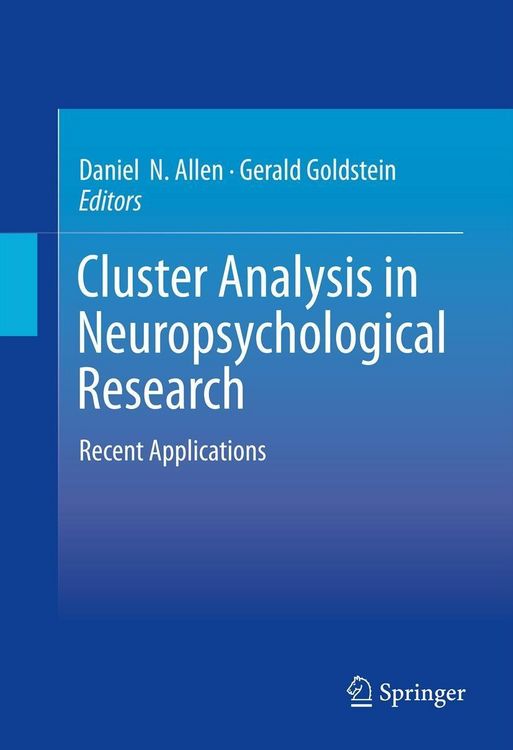 Produktbild: Cluster Analysis in Neuropsychological Research