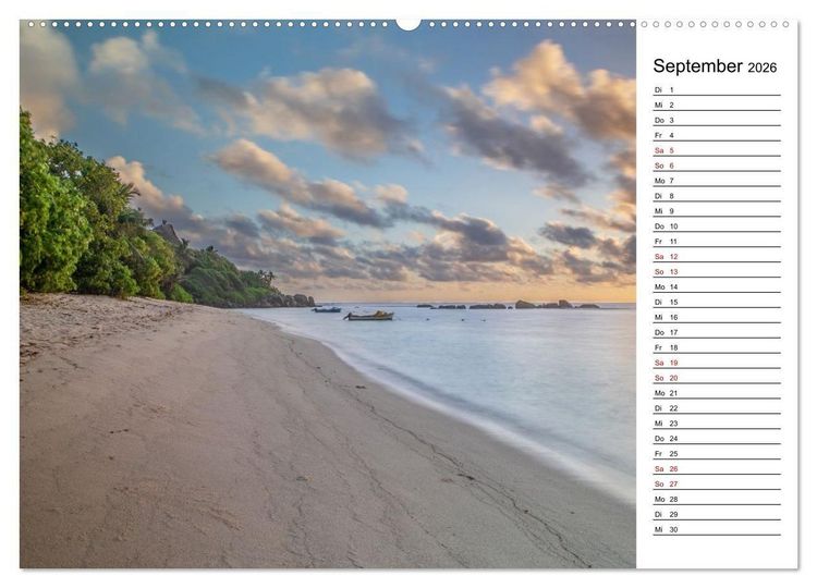 Produktbild: Seychellen: La Digue und Mah&eacute; - zwei Trauminseln (Wandkalender 2026 DIN A2 quer), CALVENDO Monatskalender
