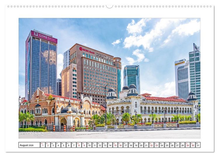 Produktbild: Kuala Lumpur - Traumreiseziel (hochwertiger Premium Wandkalender 2026 DIN A2 quer), Kunstdruck in Hochglanz