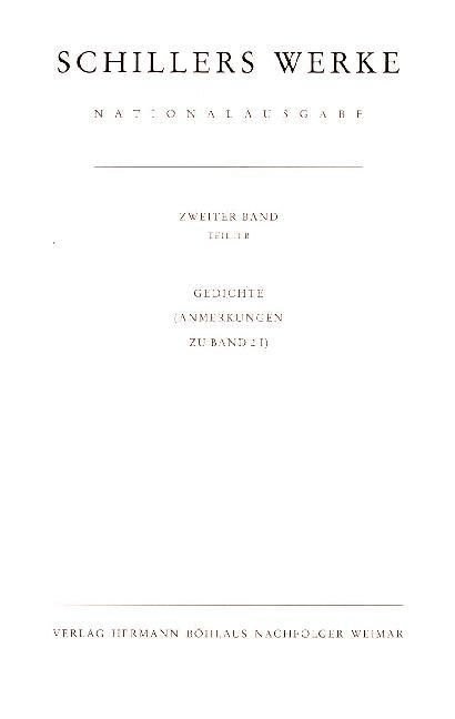 Produktbild: Schillers Werke. Nationalausgabe