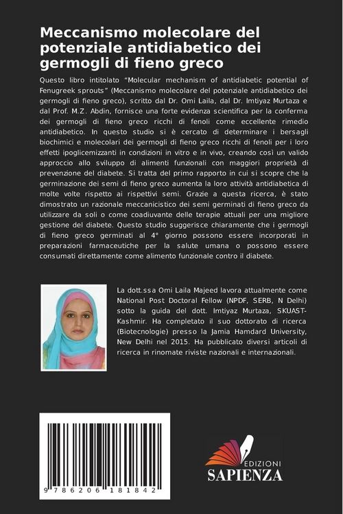 Produktbild: Meccanismo molecolare del potenziale antidiabetico dei germogli di fieno greco