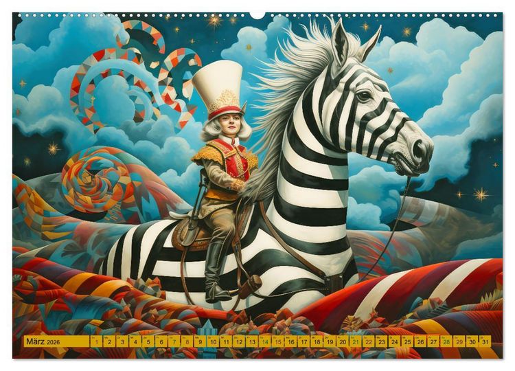 Produktbild: Zirkus Witzig und skurril (Wandkalender 2026 DIN A2 quer), CALVENDO Monatskalender
