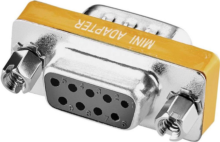 Produktbild: Renkforce Seriell Adapter [1x D-SUB-Buchse 9pol. - 1x D-SUB-Stecker 8pol.] Orange