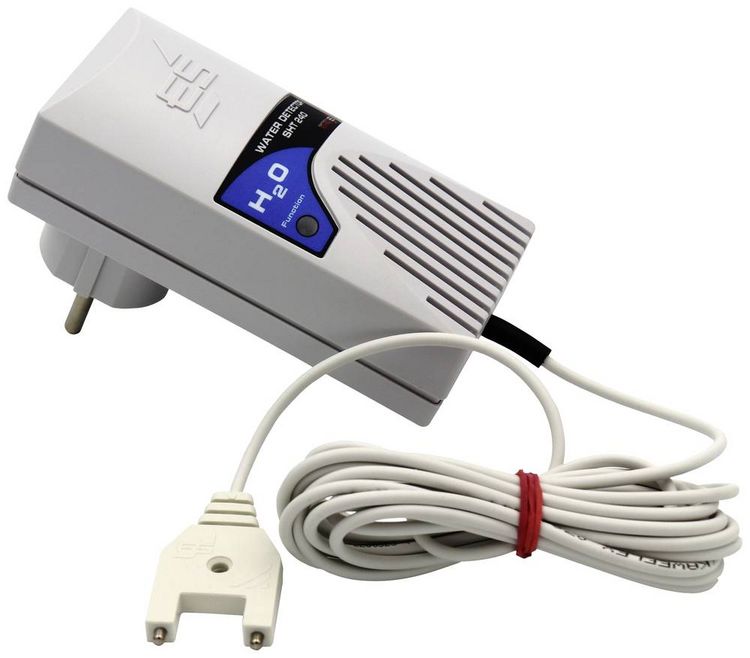 Produktbild: Schabus 300240 SHT 240 Wassermelder mit externem Sensor netzbetrieben
