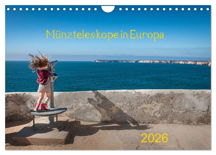 Produktbild: M&uuml;nzteleskope in Europa (Wandkalender 2026 DIN A4 quer), CALVENDO Monatskalender