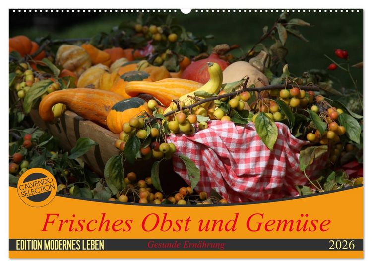 Produktbild: Frisches Obst und Gem&uuml;se (Wandkalender 2026 DIN A2 quer), CALVENDO Monatskalender
