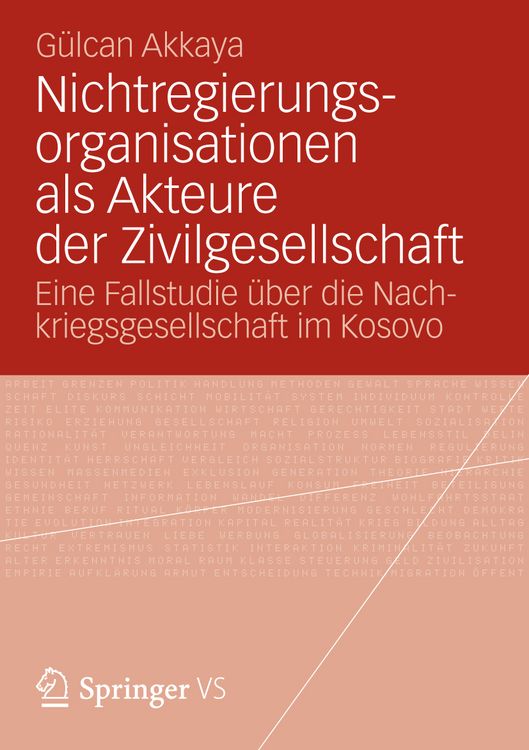 Produktbild: Nichtregierungsorganisationen als Akteure der Zivilgesellschaft