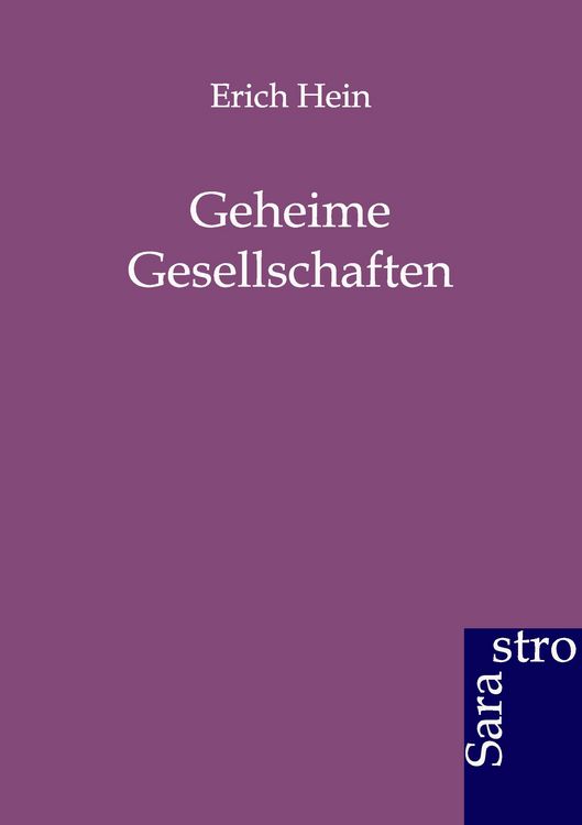Produktbild: Geheime Gesellschaften