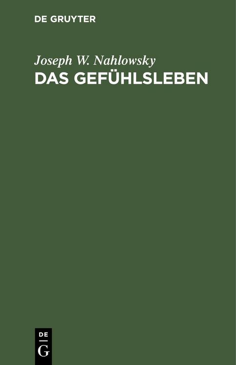 Produktbild: Das Gef&uuml;hlsleben