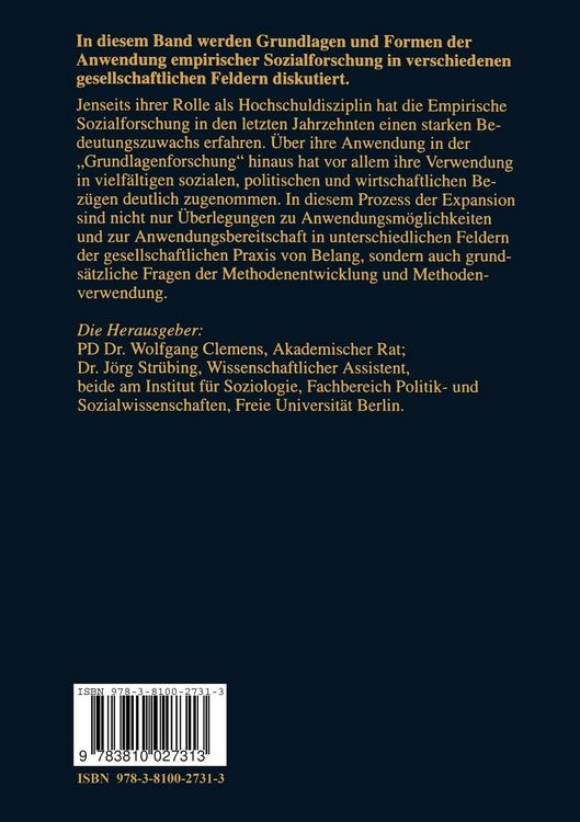 Produktbild: Empirische Sozialforschung und gesellschaftliche Praxis