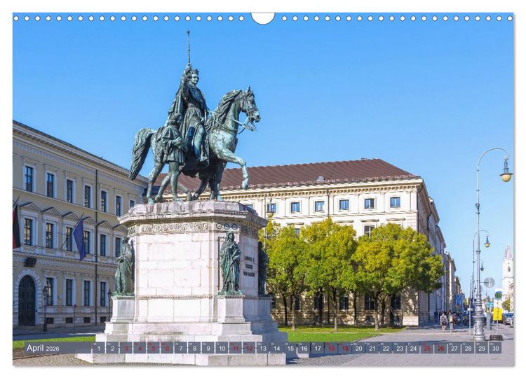 Produktbild: Weltst&auml;dtchen M&uuml;nchen (Wandkalender 2026 DIN A3 quer), CALVENDO Monatskalender