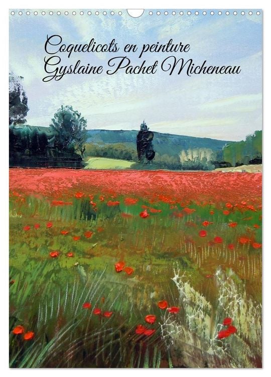 Produktbild: Coquelicots en peinture (Calendrier mural 2026 DIN A3 horizontal), CALVENDO calendrier mensuel