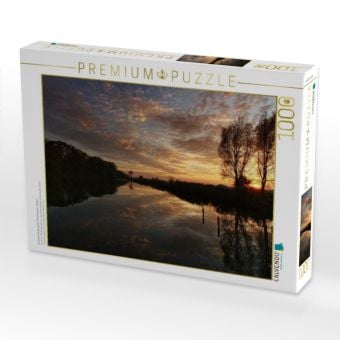 Produktbild: CALVENDO Puzzle Sonnenuntergang bei Thierhaupten, Bayern | 1000 Teile Lege-Gr&ouml;&szlig;e 64x48cm Foto-Puzzle f&uuml;r gl&uuml;ckliche Stunden