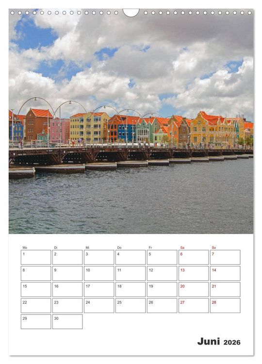 Produktbild: Curacao - Terminplaner (Wandkalender 2026 DIN A3 hoch), CALVENDO Monatskalender