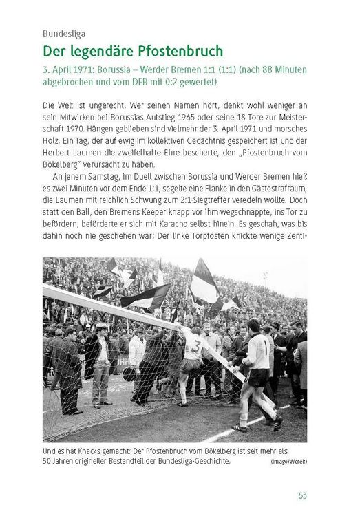 Produktbild: Borussia M&ouml;nchengladbach - die 100 wichtigsten Spiele