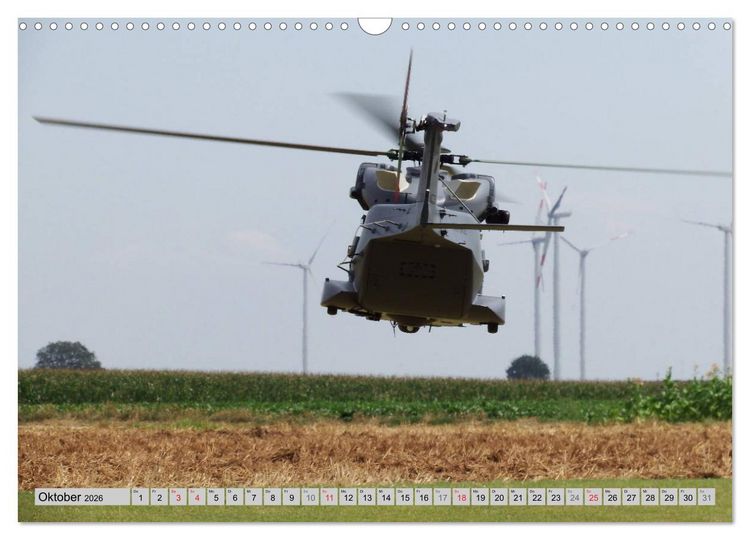 Produktbild: Semiscale-Modellhubschrauber (Wandkalender 2026 DIN A3 quer), CALVENDO Monatskalender