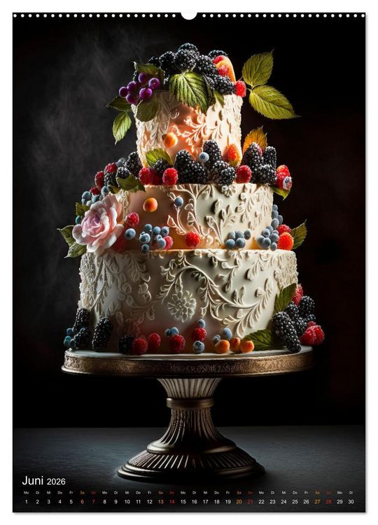 Produktbild: Zur Hochzeit eine Torte (Wandkalender 2026 DIN A2 hoch), CALVENDO Monatskalender