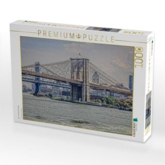 Produktbild: CALVENDO Puzzle New York Brooklyn Bridge | 1000 Teile Lege-Gr&ouml;&szlig;e 64x48cm Foto-Puzzle f&uuml;r gl&uuml;ckliche Stunden