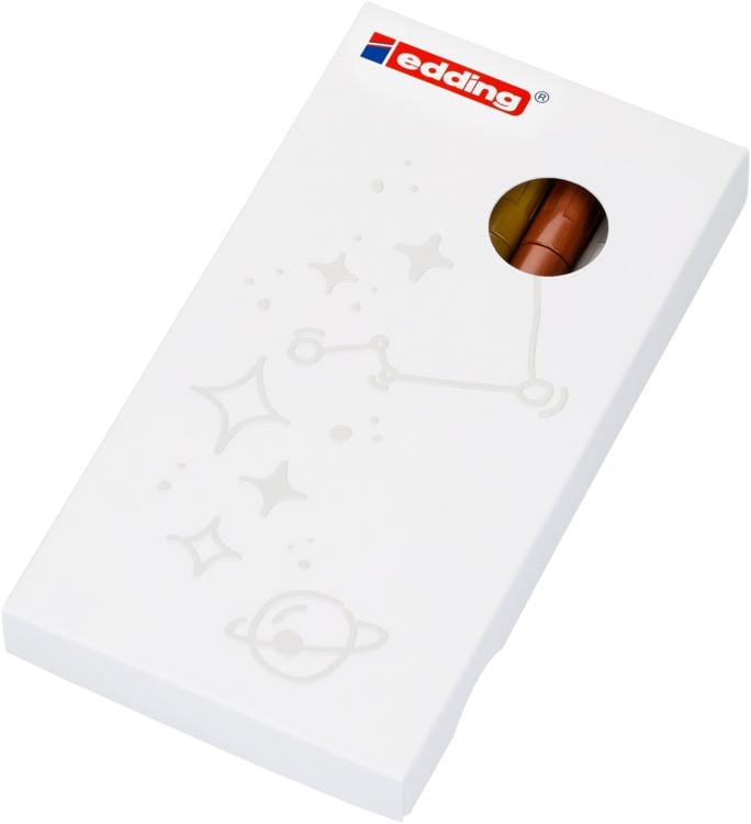 Produktbild: Edding Glanzlackmarker 751 Creative Metallic 1-2mm 5er Set