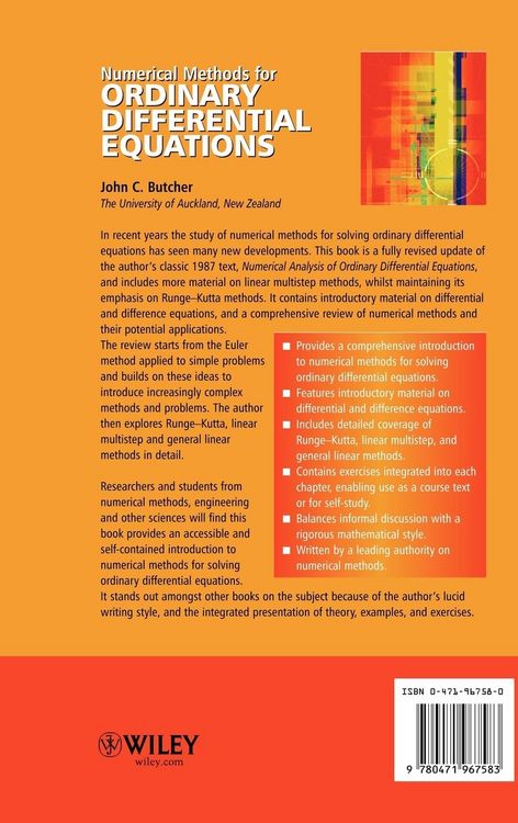 Produktbild: Numerical Methods for Ordinary