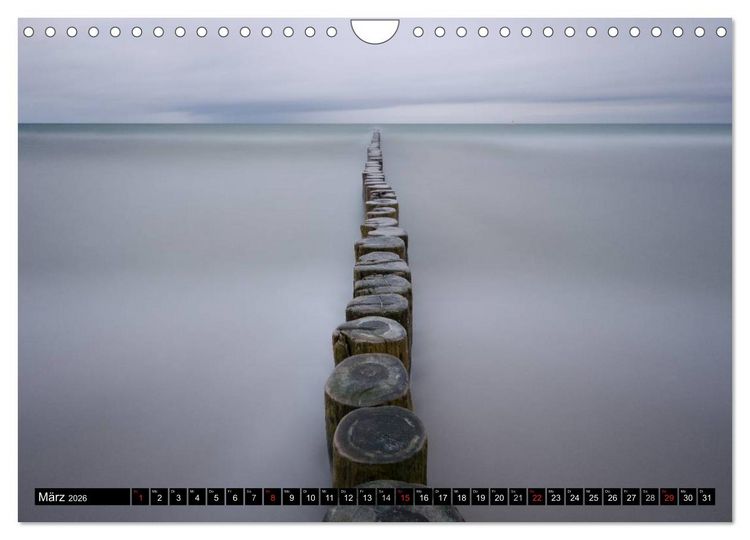 Produktbild: Binz Zingst 2026 (Wandkalender 2026 DIN A4 quer), CALVENDO Monatskalender
