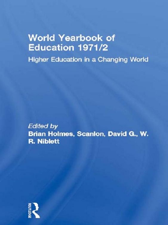 Produktbild: World Yearbook of Education 1971/2